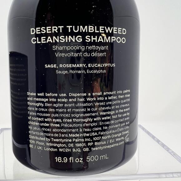 NIB 29 Palms Shampoo Desert Tumble Weed Cleansing Shampoo - Picture 3 of 5